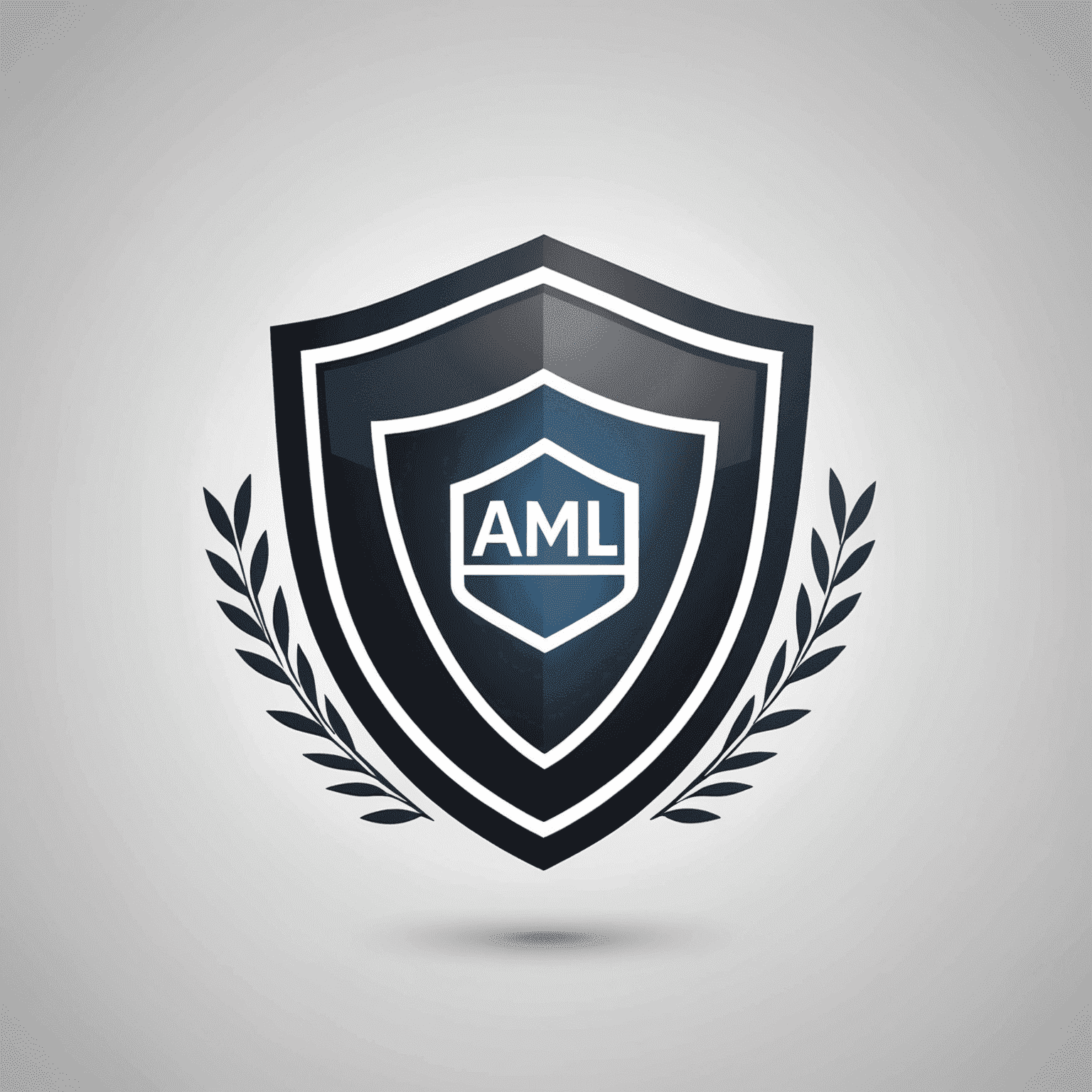 World AML Check Logo - A modern, sleek design with a shield icon representing protection and a checkmark symbolizing compliance