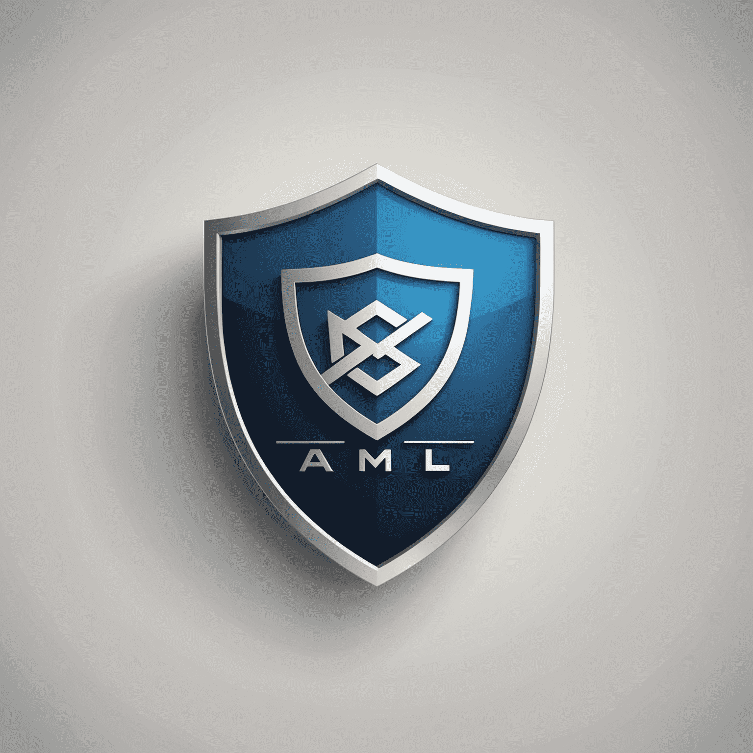 World AML Check Logo - A modern, sleek design with a shield icon representing protection and a checkmark symbolizing compliance