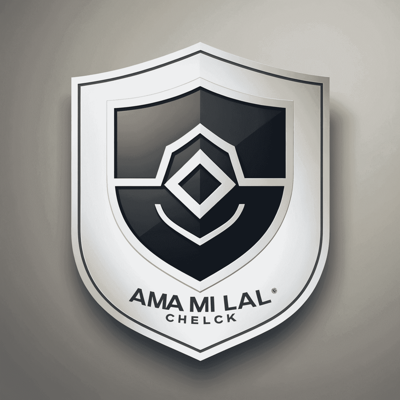 World AML Check Logo - A modern, sleek design with a shield icon representing protection and a checkmark symbolizing compliance