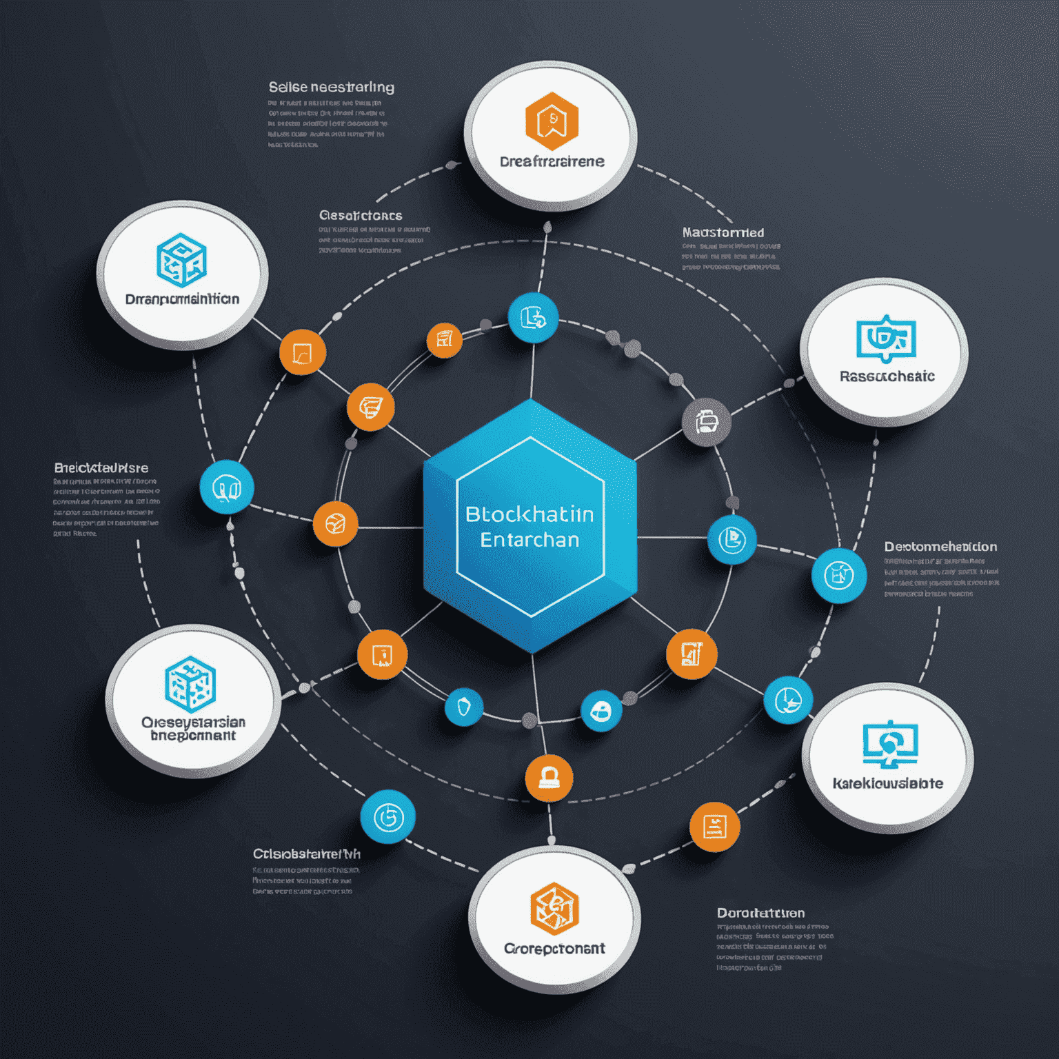 Animated infographic demonstrating the process of a blockchain transaction, from initiation to verification and recording