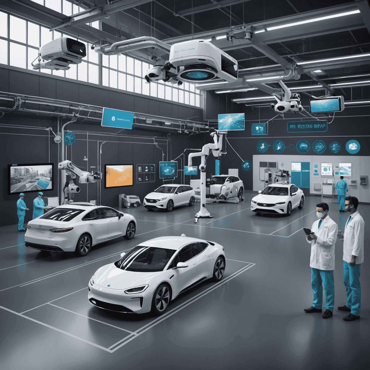 Diagram showing 5G connectivity enabling AR/VR, autonomous vehicles, remote surgery, and smart factories